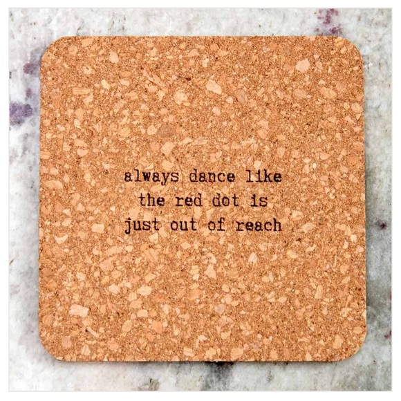 Cat Lady Box Meowtivational Cork Coasters NIP - Picture 3 of 7